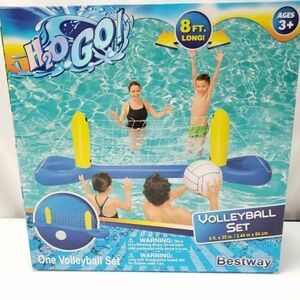 Blue and Yellow Volleyball Set